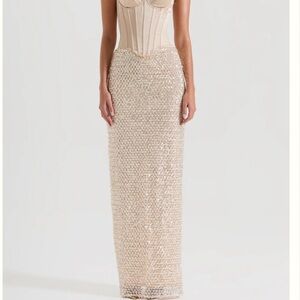 CRYSTAL QUARTZ MAXI SKIRT